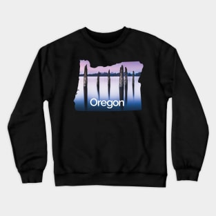 Portland Oregon Destination Landscape Sticker - Kelly Point Crewneck Sweatshirt